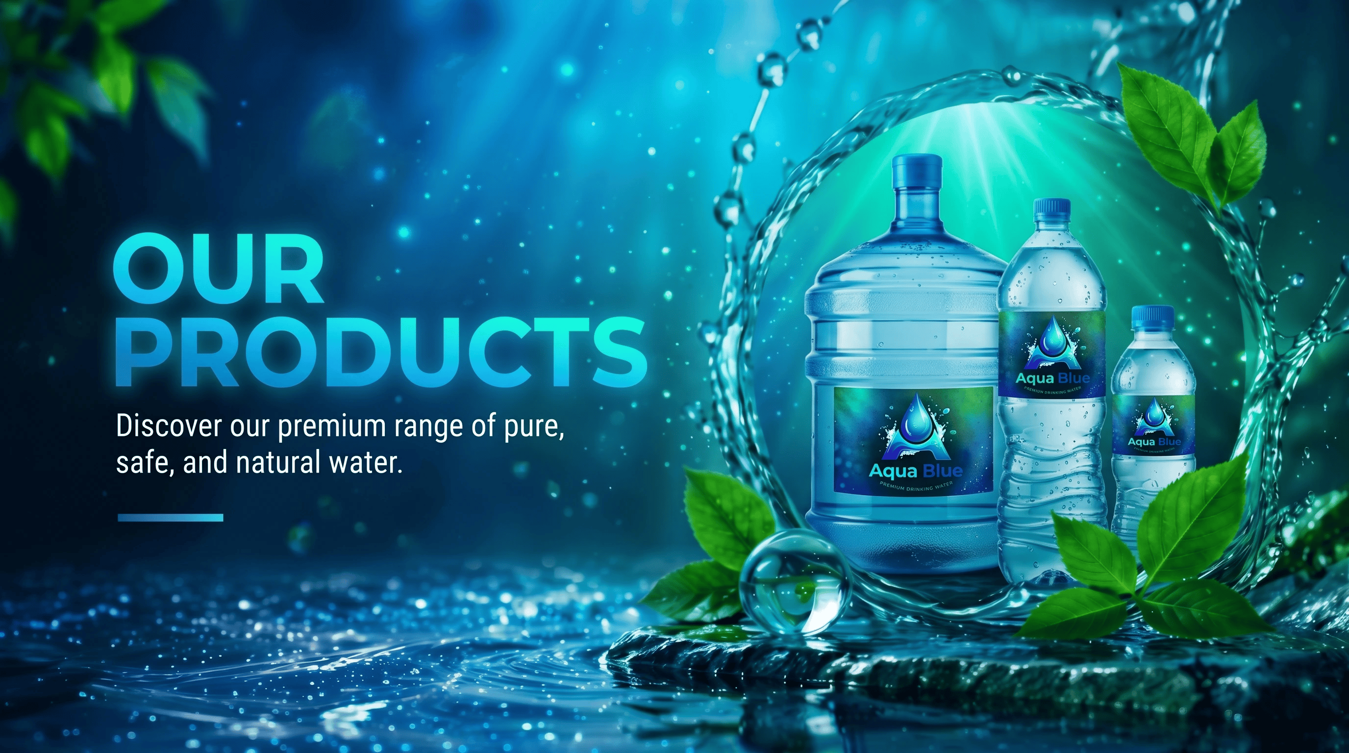 Aqua Blue product range